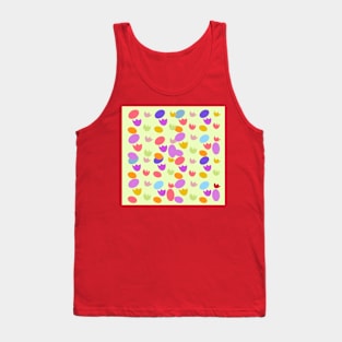 Colorful Easter Egg Pattern Tank Top